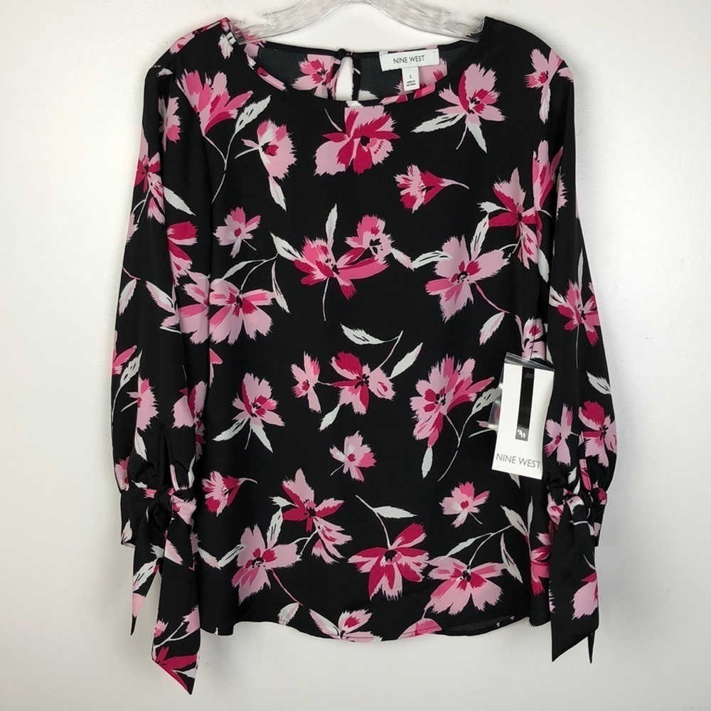 NEW Nine West Magnolia Springs Blouse S